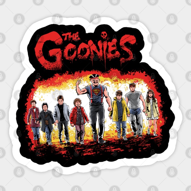 The Goonies Sticker by Zascanauta